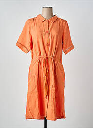 Robe de chambre poches orange CANAT femme