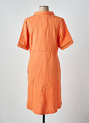 Robe de chambre poches orange CANAT femme
