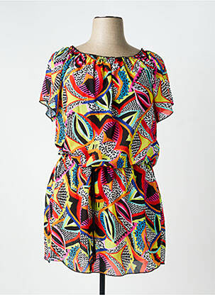 Robe de plage fermeture liens à nouer rouge ANTIGEL femme