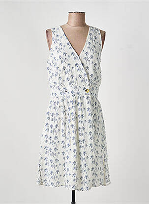 Robe mi-longue sans manche sans manche blanc C'EST BEAU LA VIE femme