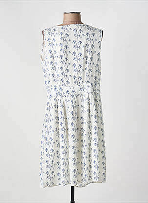 Robe mi-longue sans manche sans manche blanc C'EST BEAU LA VIE femme