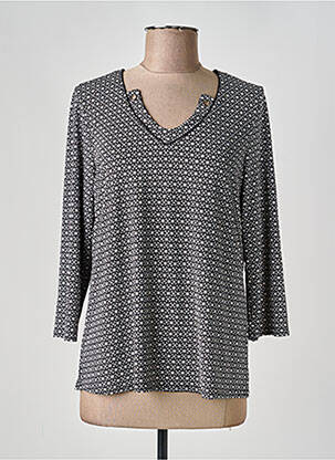 Blouse manches 3/4 manches 3/4 noir DIANE LAURY femme