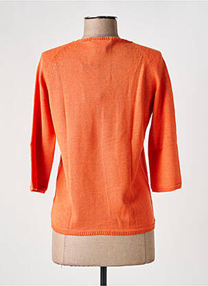 Pull coupe cintrée manches 3/4 orange TELMAIL femme