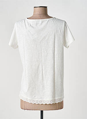 Top manches courtes manches courtes blanc C'EST BEAU LA VIE femme