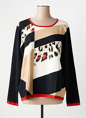 Pull coupe droite manches longues noir DIANE LAURY femme