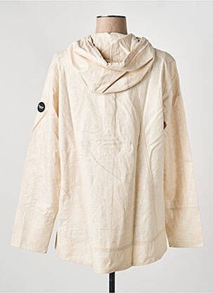 Coupe-vent manches longues a capuche beige REVER MILE femme