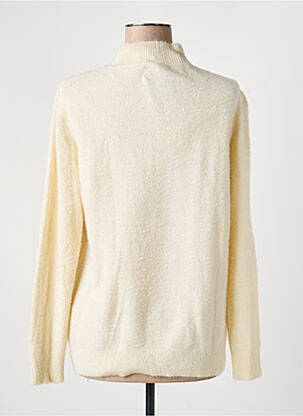 Pull coupe cintrée manches longues beige PLURIELLES femme