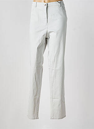 Pantalon droit stretch taille normale gris TONI femme