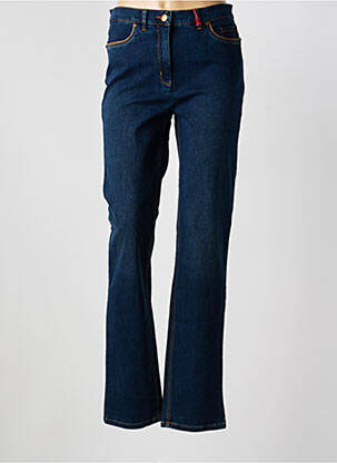 Jeans coupe droite stretch taille normale bleu TONI femme