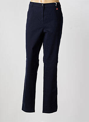 Pantalon droit stretch taille normale bleu TONI femme