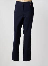 Pantalon droit stretch taille normale bleu TONI femme