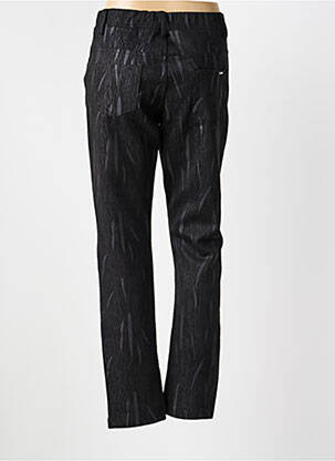 Pantalon droit stretch taille normale noir GEVANA femme