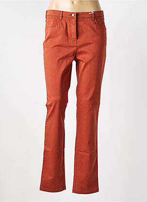 Pantalon droit stretch taille normale marron TONI femme