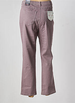 Pantalon droit stretch taille normale marron TONI femme