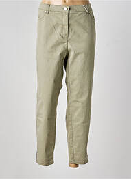 Pantalon droit stretch taille normale vert TONI femme