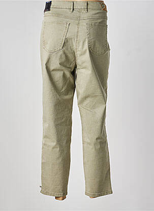 Pantalon droit stretch taille normale vert TONI femme