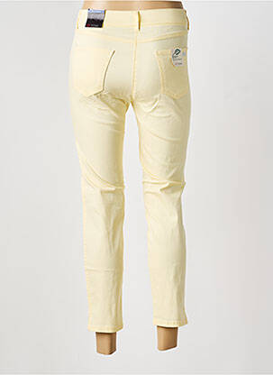 Pantalon 7/8 stretch taille normale jaune TONI femme