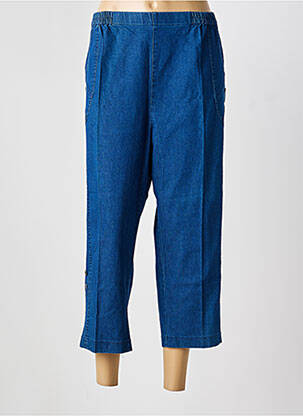 Pantacourt stretch taille normale bleu PLURIELLES femme