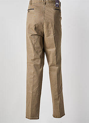 Pantalon chino stretch taille normale marron MEYER homme
