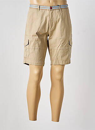 Bermuda stretch taille normale beige DELAHAYE homme