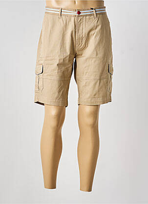 Bermuda stretch taille normale beige clair DELAHAYE homme