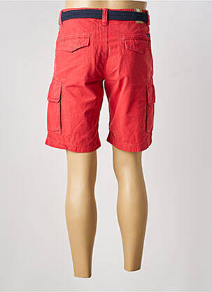 Bermuda coupe droite taille normale rouge TIBET homme