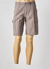 Bermuda tissage popeline taille normale gris COFOX homme