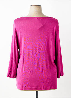 Pull coupe droite manches 3/4 violet DIANE LAURY femme