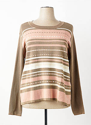 Pull coupe cintrée manches longues vert DIANE LAURY femme