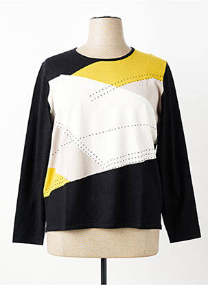 Pull coupe cintrée manches longues noir DIANE LAURY femme