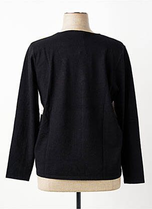 Pull coupe cintrée manches longues noir DIANE LAURY femme