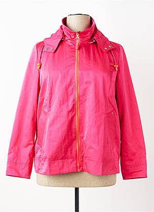 Coupe-vent poches a capuche rose REVER MILE femme