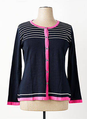 Gilet manches longues stretch bleu TELMAIL femme