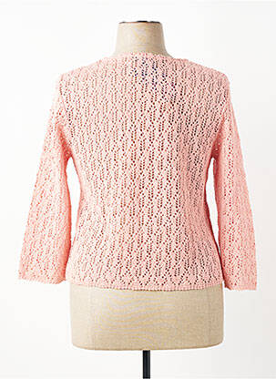 Gilet manches longues manches 3/4 rose PLURIELLES femme