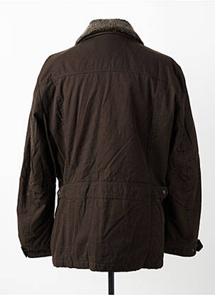 Parka finition intérieure doublure satiné sans capuche marron PETER COFOX homme
