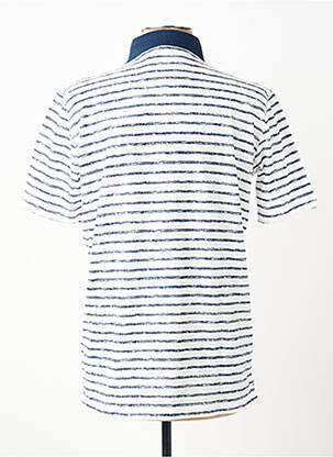 Polo tissage jersey manches courtes bleu PETER COFOX homme