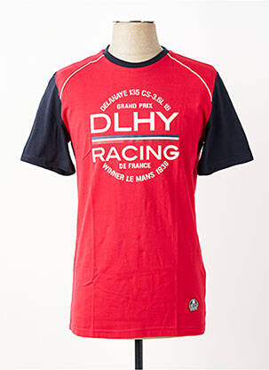 T-shirt coupe cintrée rouge DELAHAYE homme