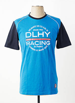 T-shirt coupe cintrée bleu DELAHAYE homme