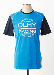 T-shirt coupe cintrée bleu DELAHAYE homme