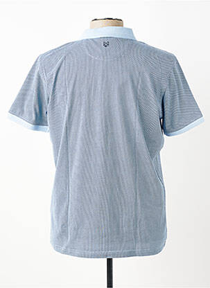 Polo tissage jersey manches courtes bleu COFOX homme