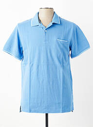 Polo stretch manches courtes bleu CAMBRIDGE homme