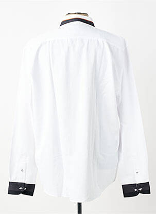 Chemise manches longues coupe droite blanc CAP 10 TEN homme