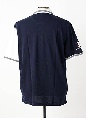 Polo stretch manches courtes bleu CAP 10 TEN homme