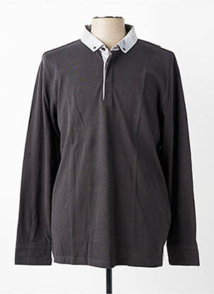 Polo manches longues manches longues gris DELAHAYE homme
