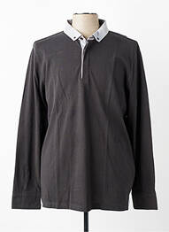 Polo manches longues manches longues gris DELAHAYE homme