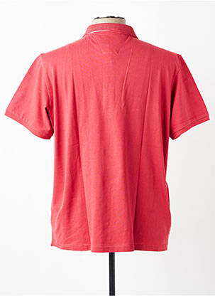 Polo stretch manches courtes rouge DELAHAYE homme