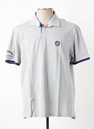 Polo stretch manches courtes gris CAMBRIDGE homme