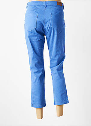 Pantacourt stretch taille normale bleu C'EST BEAU LA VIE femme