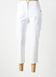 Pantacourt stretch taille normale blanc DIANE LAURY femme