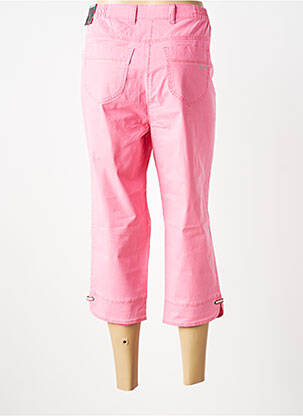 Pantacourt stretch taille normale rose TONI femme